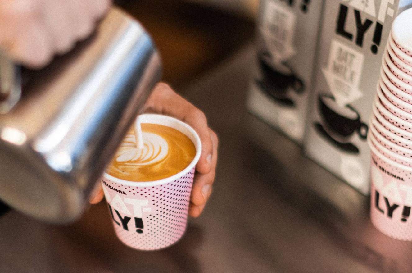 Oatly Is Offering Free Cups Of Coffee Through Oat Dealers Concrete