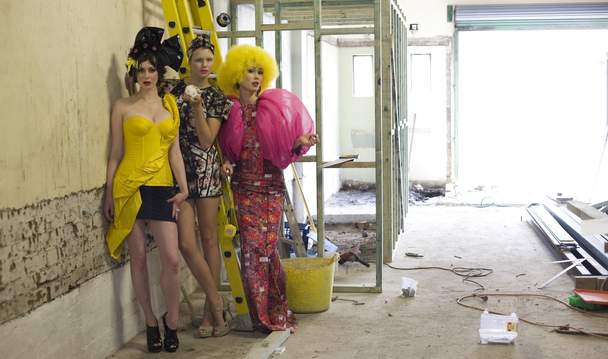 Being Born Again couture fashion show