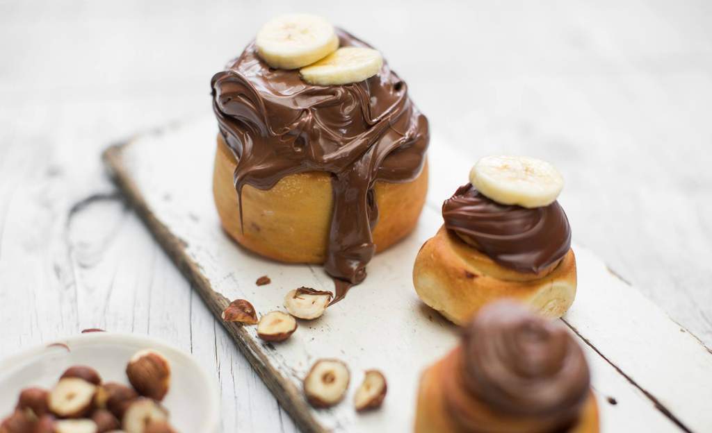 nutella swirls from Oregano Bakery - home to some of the best donuts in sydney.