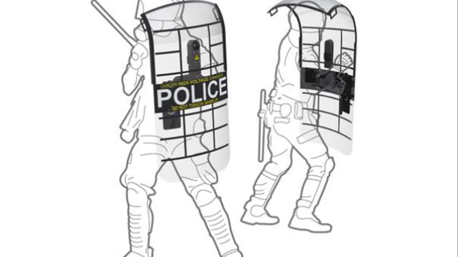 Полицейский щит нарисованный