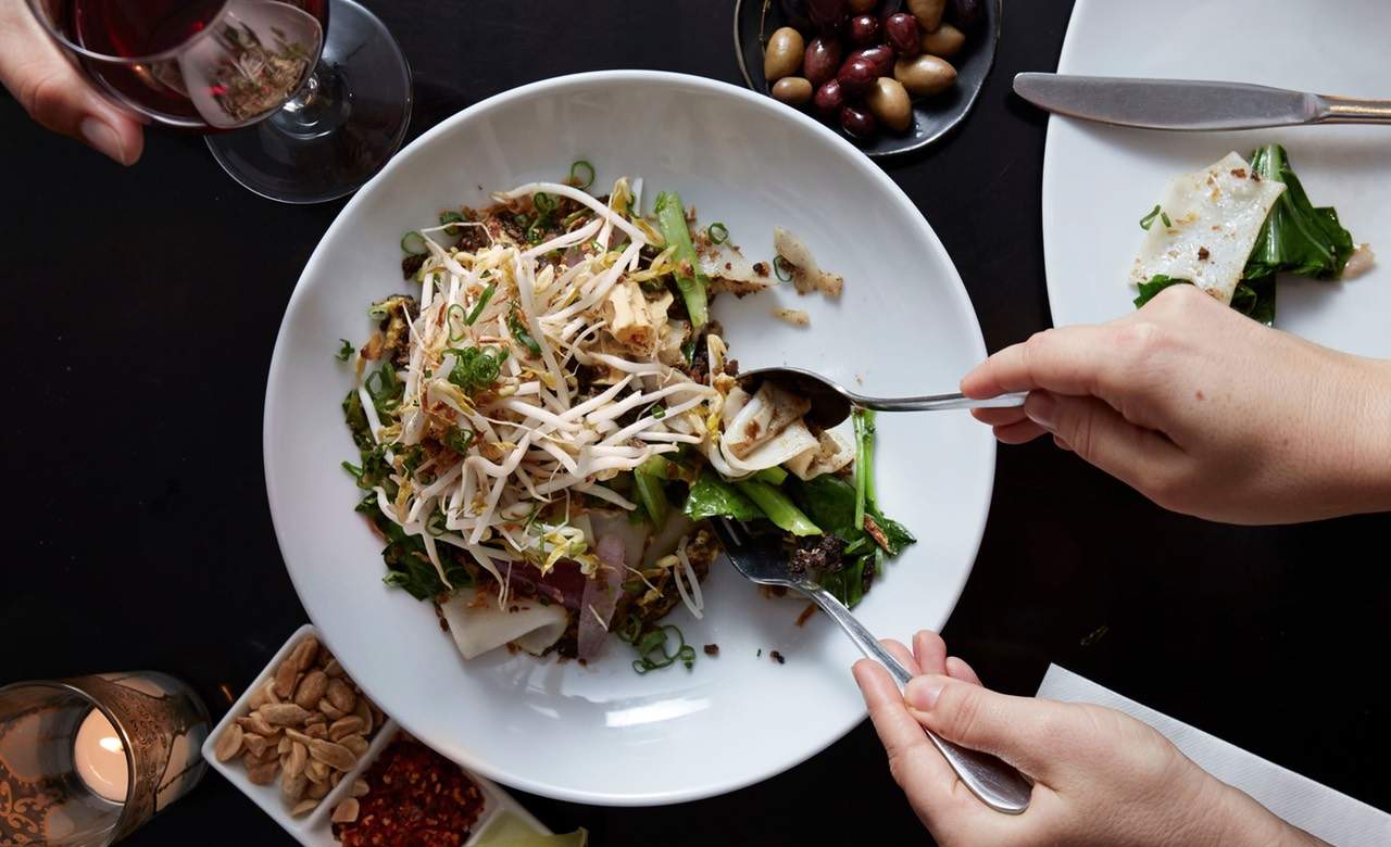 vegan salad at yulli's surry hills