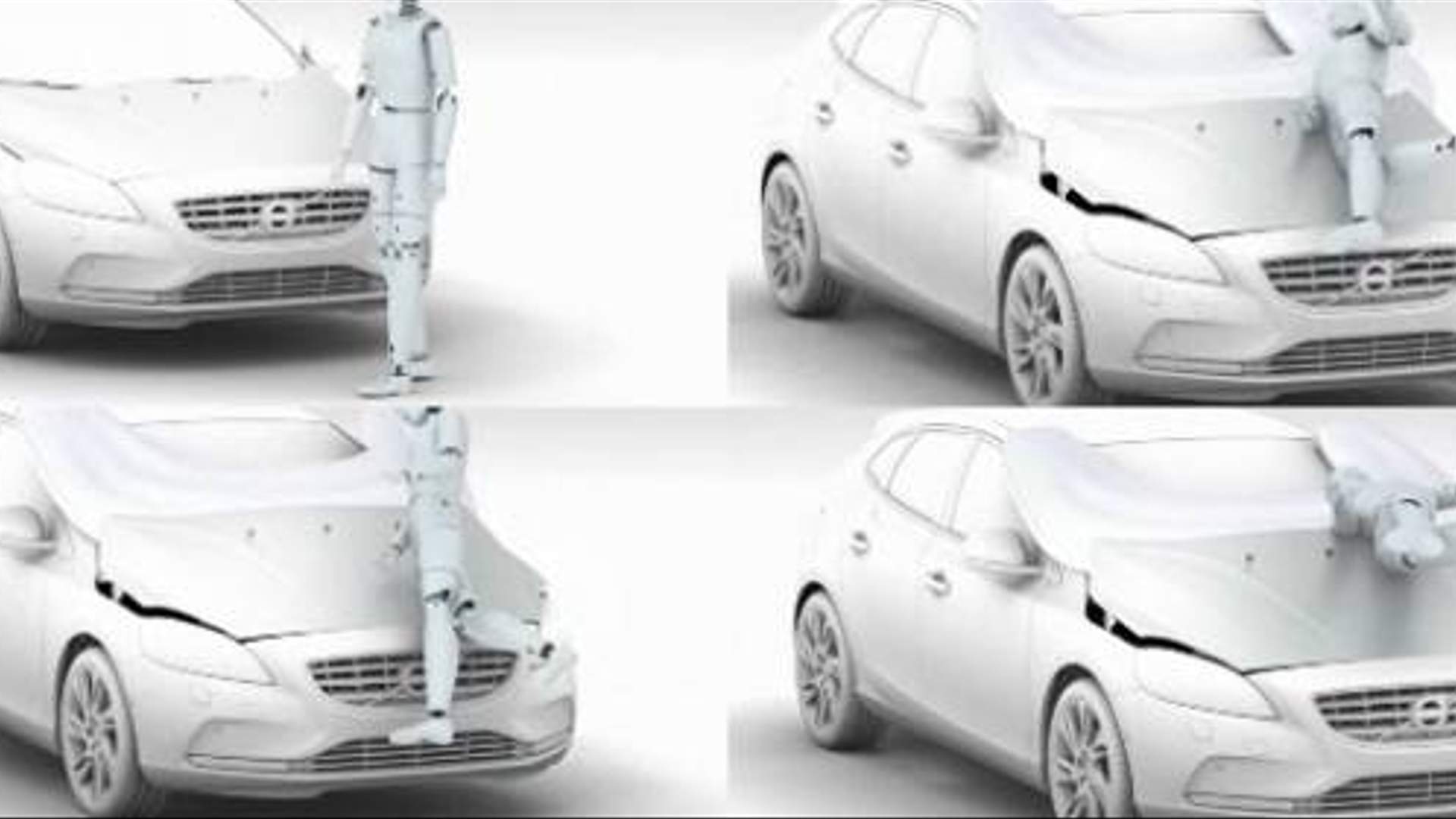 New Volvo Designed With Exterior Airbags For Pedestrians Concrete