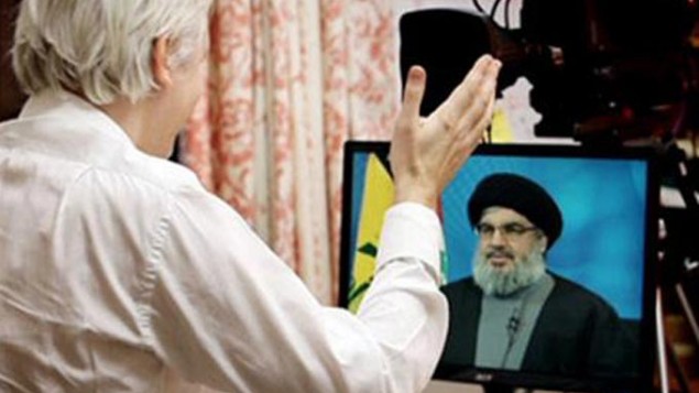 Julian Assange Interviews Hezbollah Leader on his New Chat Show