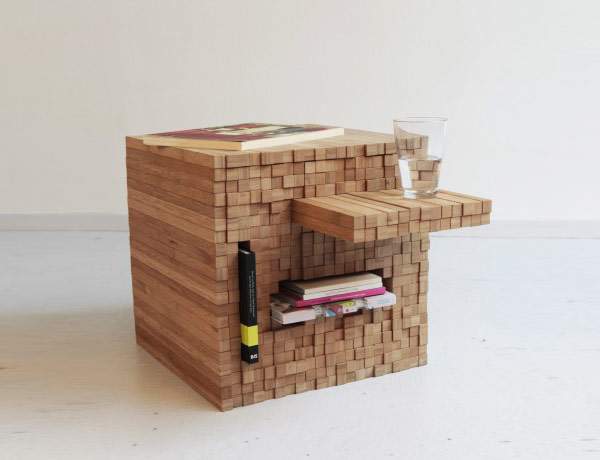 Pixel Table Inspired by Jenga