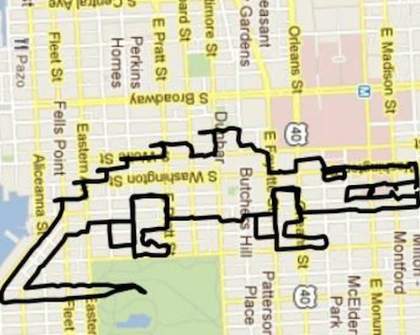 Turn Your GPS Bicycle Routes Into Artworks