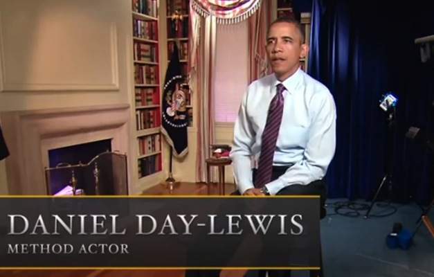 Obama Plays Daniel Day-Lewis Playing Obama in Spoof Video