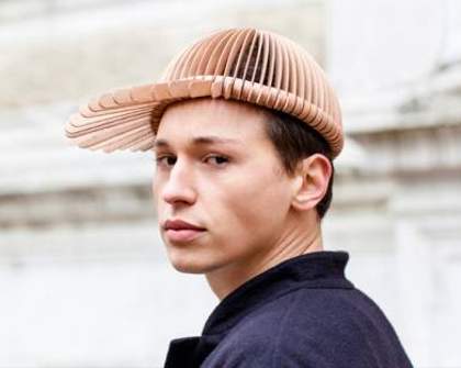 Wooden Headwear Enters the Fashion Scene