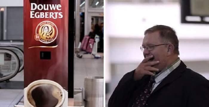 Yawn-Activated Machine Gives Away Free Coffee