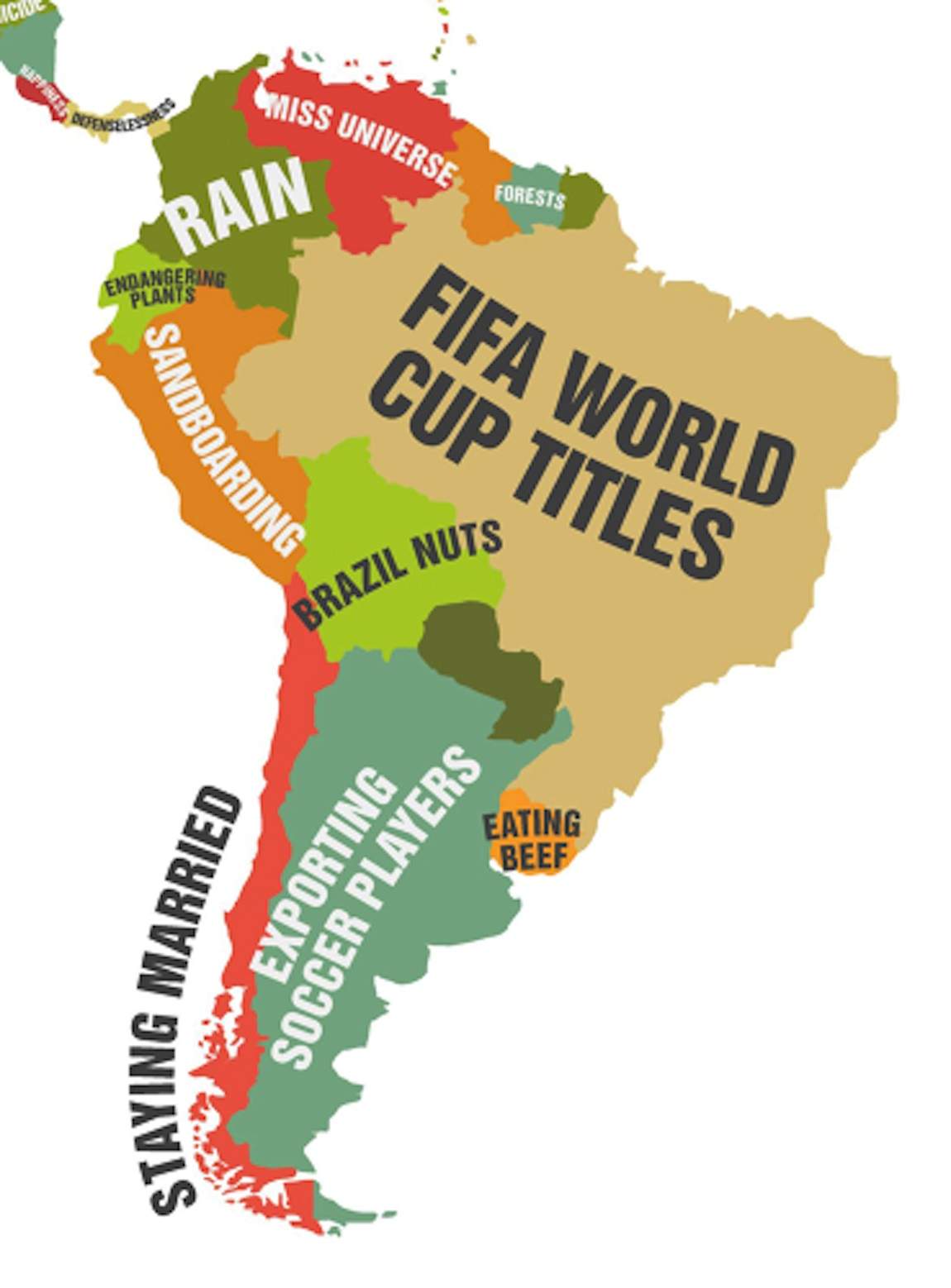 Find Out What Each Country Leads the World In via Handy Map Concrete