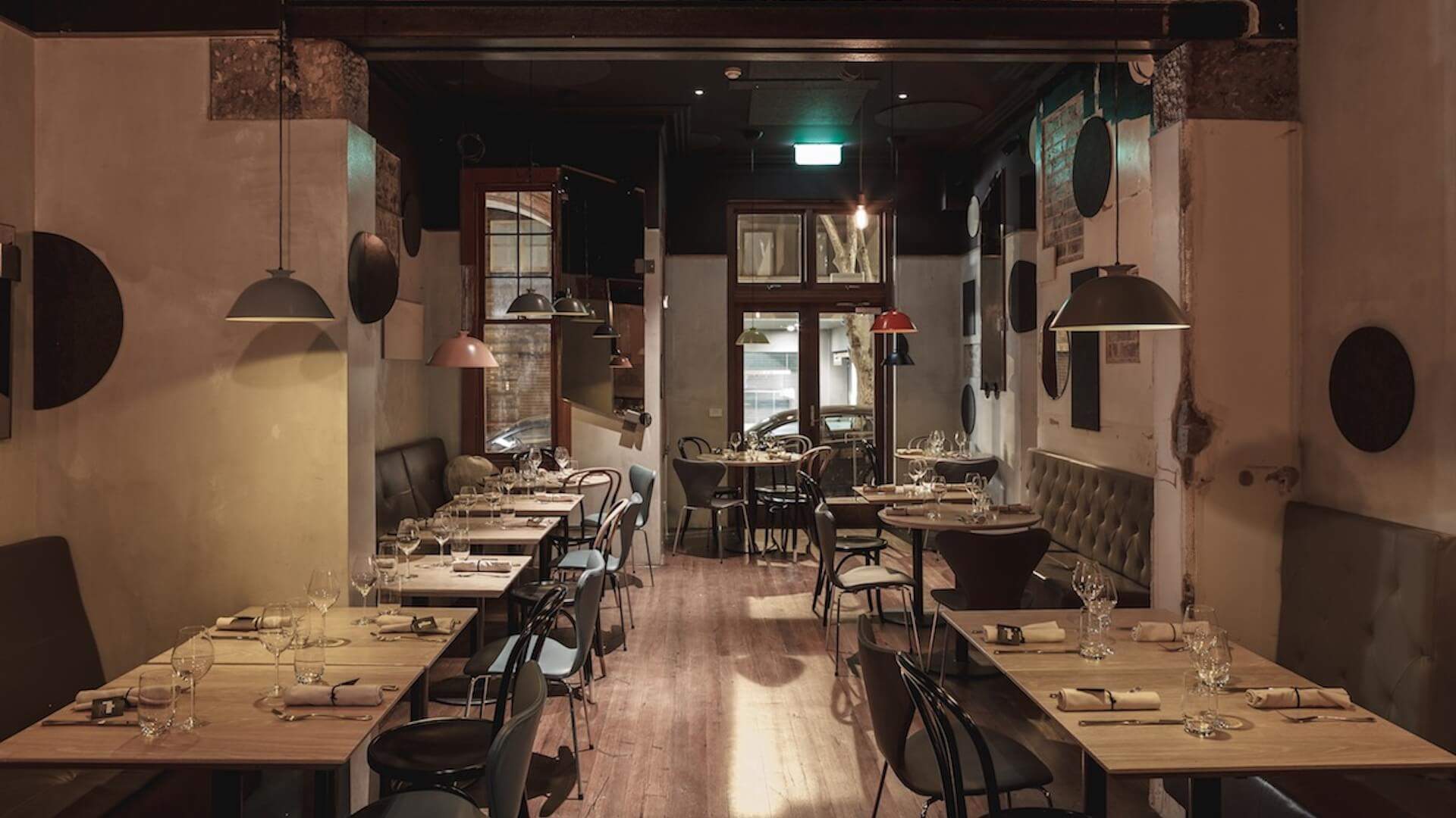 The dining room at Yellow vegan restaurant in Sydney
