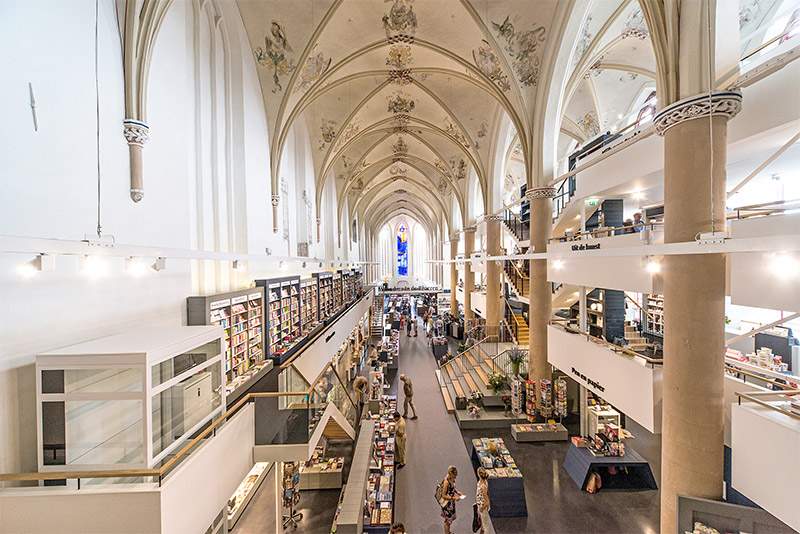 15th-Century Dutch Church Converted to Epic Bookstore