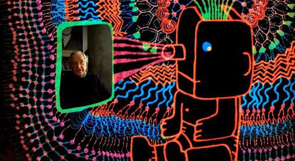 Michel Gondry’s New Film Is Just Him Trying to Keep Up with Noam Chomsky
