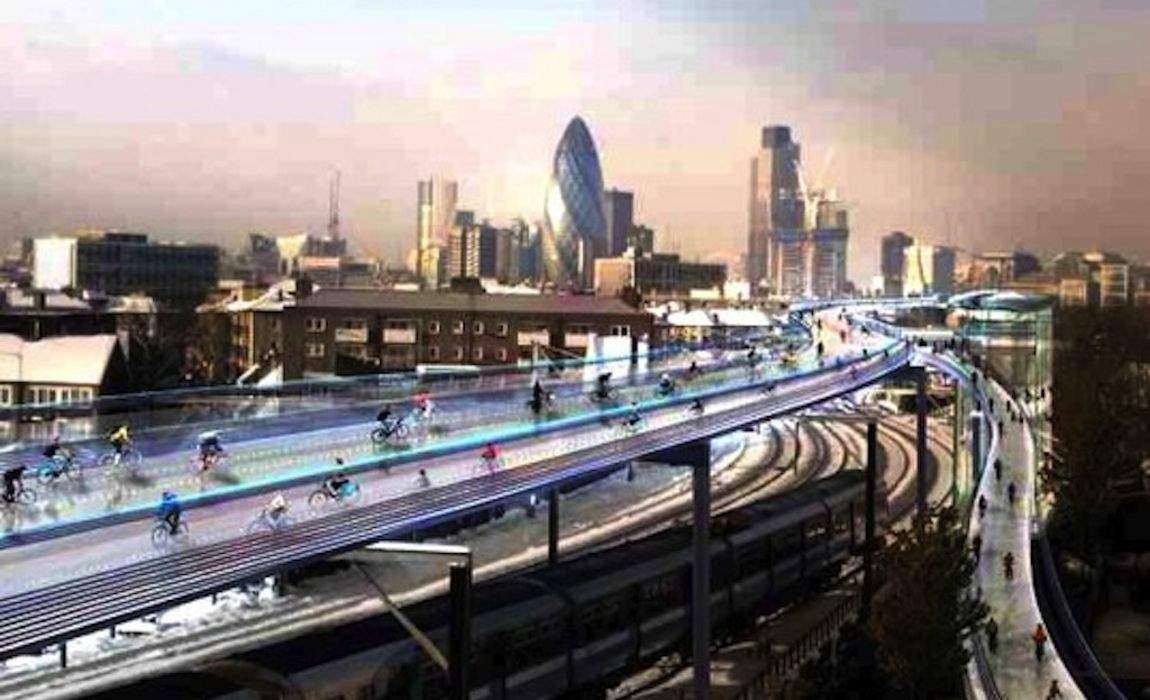 Elevated Car-Free SkyCycle Paths Proposed for London