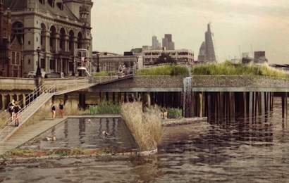 Background image for Floating Swimming Pools Proposed for the River Thames