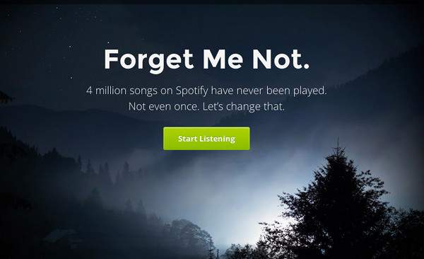 Forgotify – 4 million songs never streamed