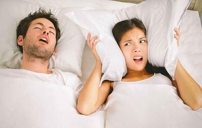 Background image for Snore-Activated Pillow Gives Noisy Bedfellows a Nudge