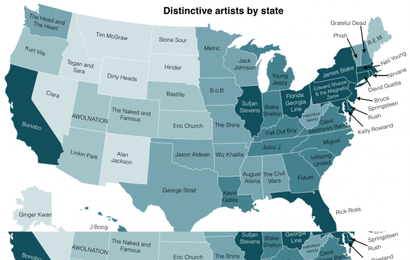 Background image for Distinctive Music Preferences of Each State in the US