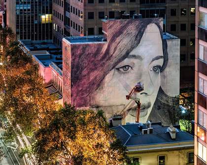 Melbourne Street Artist Rone Unveils Nine-Storey Mural in CBD