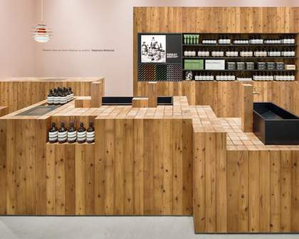 Aesop Opens New Osaka Store with Minimalist Cedarwood Design