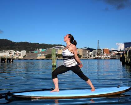 Beginners Stand-Up Paddle Board Yoga