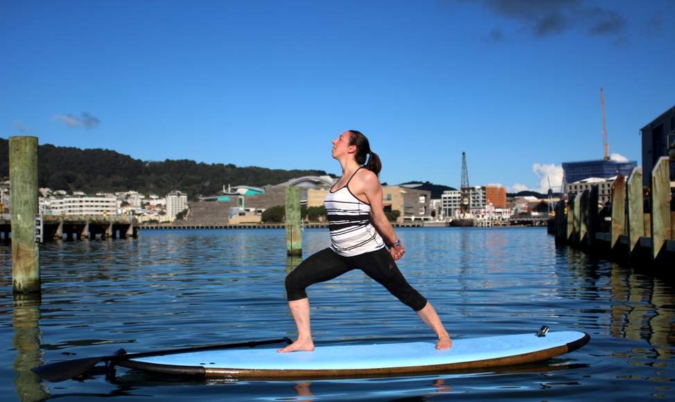 Beginners Stand-Up Paddle Board Yoga