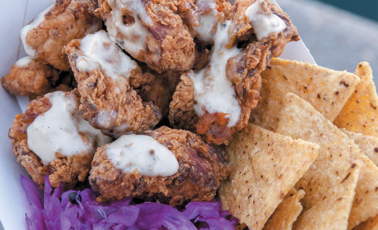 Food Truck Feasts: Make Eat Art Truck's Tender Chicken Bites with Blue Cheese Sauce 