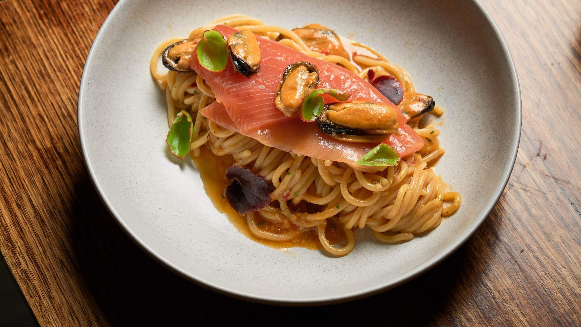 Seafood pasta at Tip00 - one of the best restaurants in Melbourne