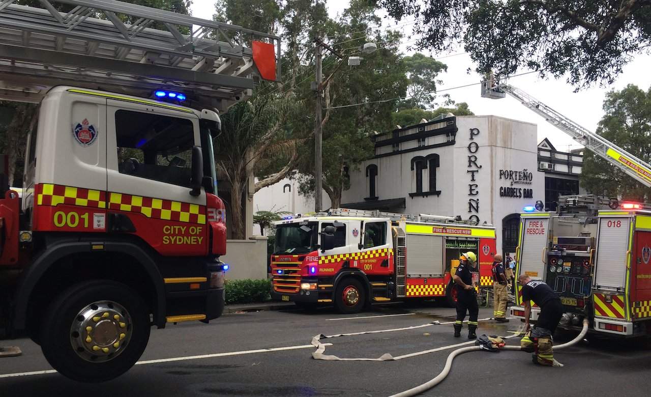 Porteno Fire Breaks Out in Surry Hills