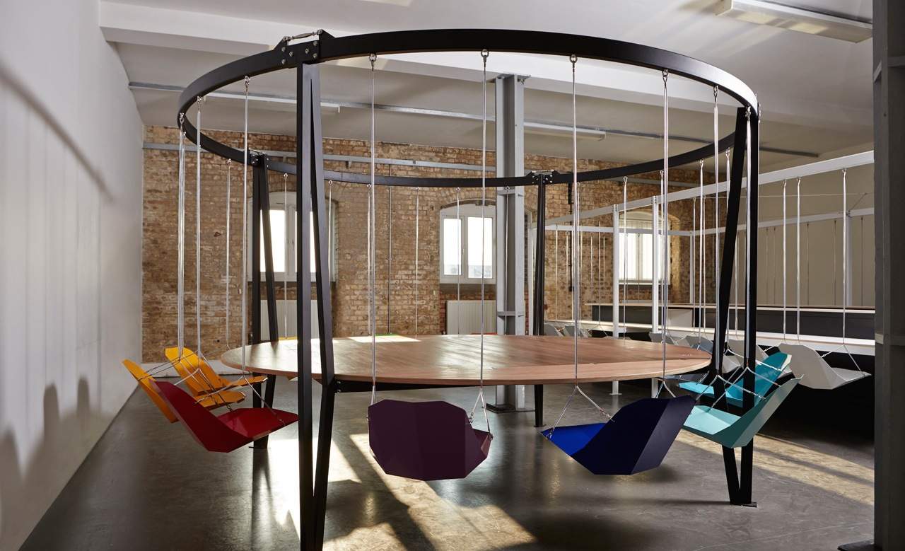 This Swing Table Just Made Meetings Way More Fun