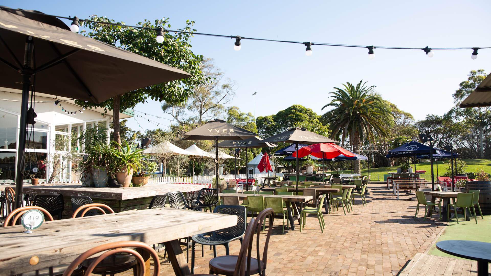 The beer garden at The greens - one of the best pubs in Sydney.