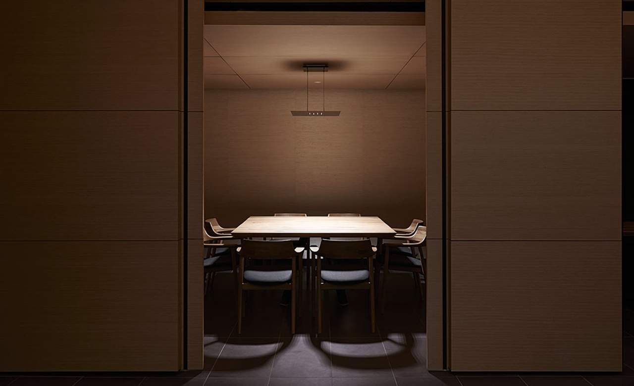 The private dining room at Minamishima - seafood sushi omakase restaurant in Richmond, Melbourne