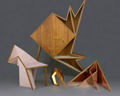 These Origami-Like Shapes are Almost Unrecognisable as Furniture