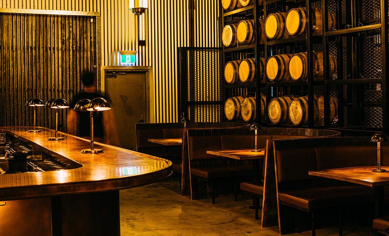 Archie Rose Distillery barrels