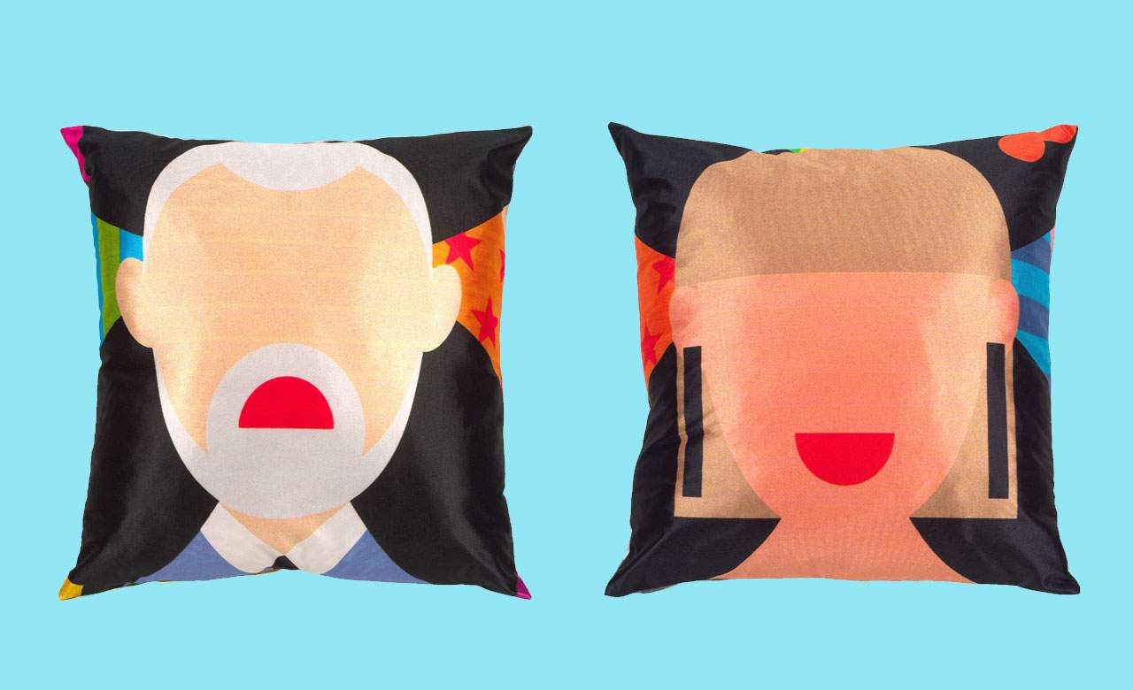 These Adorable Margaret and David Cushions Can Now Sit on Your Couch