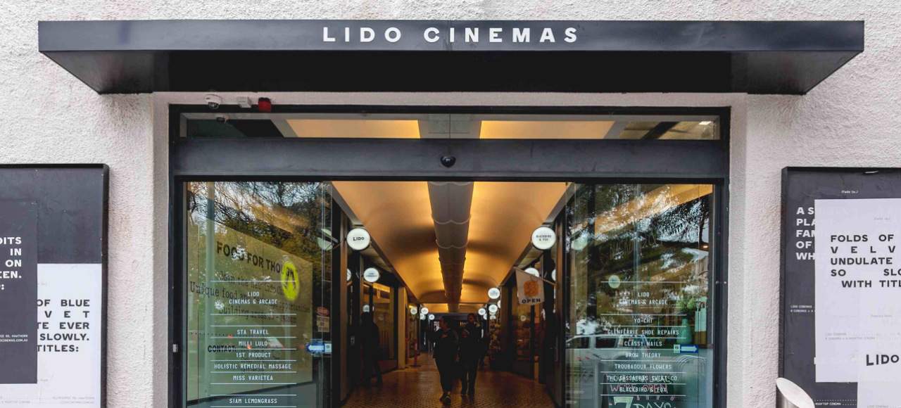 Entrance of Lido Cinemas