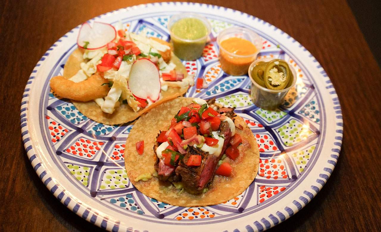 Tacos at Barrio Cellar - Mexican restaurant in Sydney.