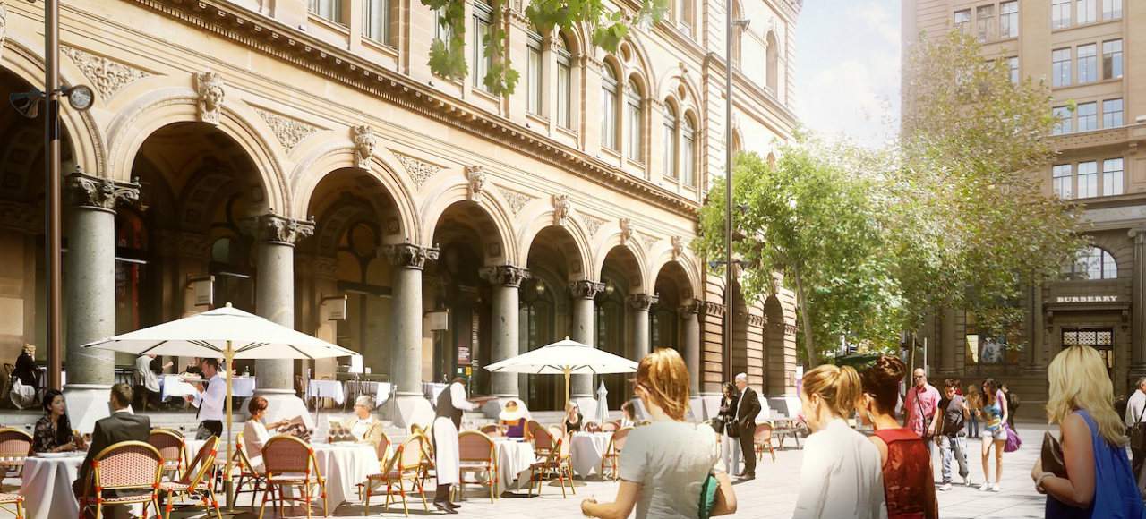 Martin Place to Be Transformed Into Leafy Outdoor Dining Spot