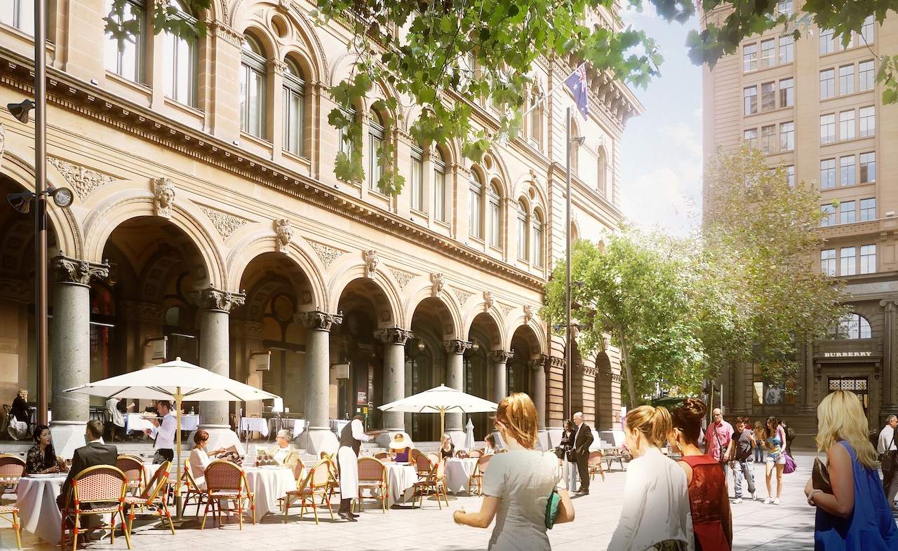 Martin Place to Be Transformed Into Leafy Outdoor Dining Spot