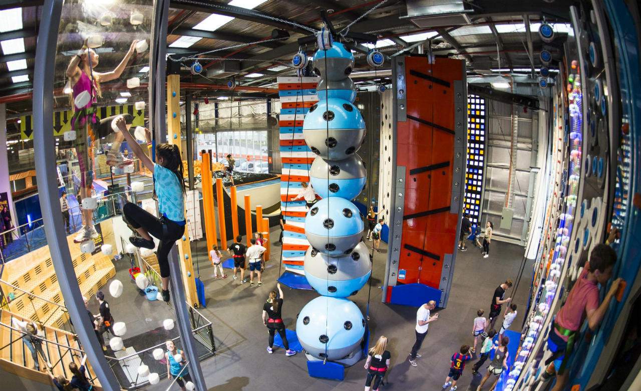 Sky Zone Is Opening a Batshit Insane Indoor Climbing Experience
