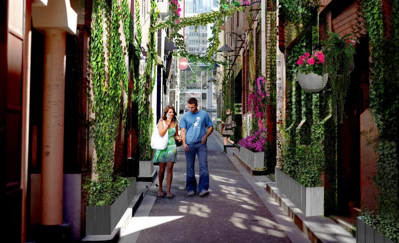 Melbourne's CBD Laneways Are Going Green