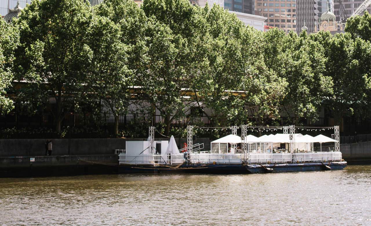 The Arbory Floating Pop-Up Bar