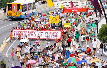 Background image for 70,000 People in Melbourne and Brisbane Have Rallied for Action on Climate Change
