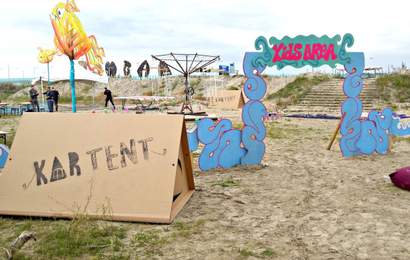 Background image for These Recyclable Cardboard Tents Could Change Camping at Festivals