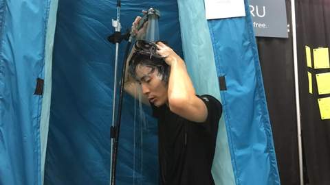 This Portable Shower Can Reuse the Same Water to Keep You Clean for Two Weeks