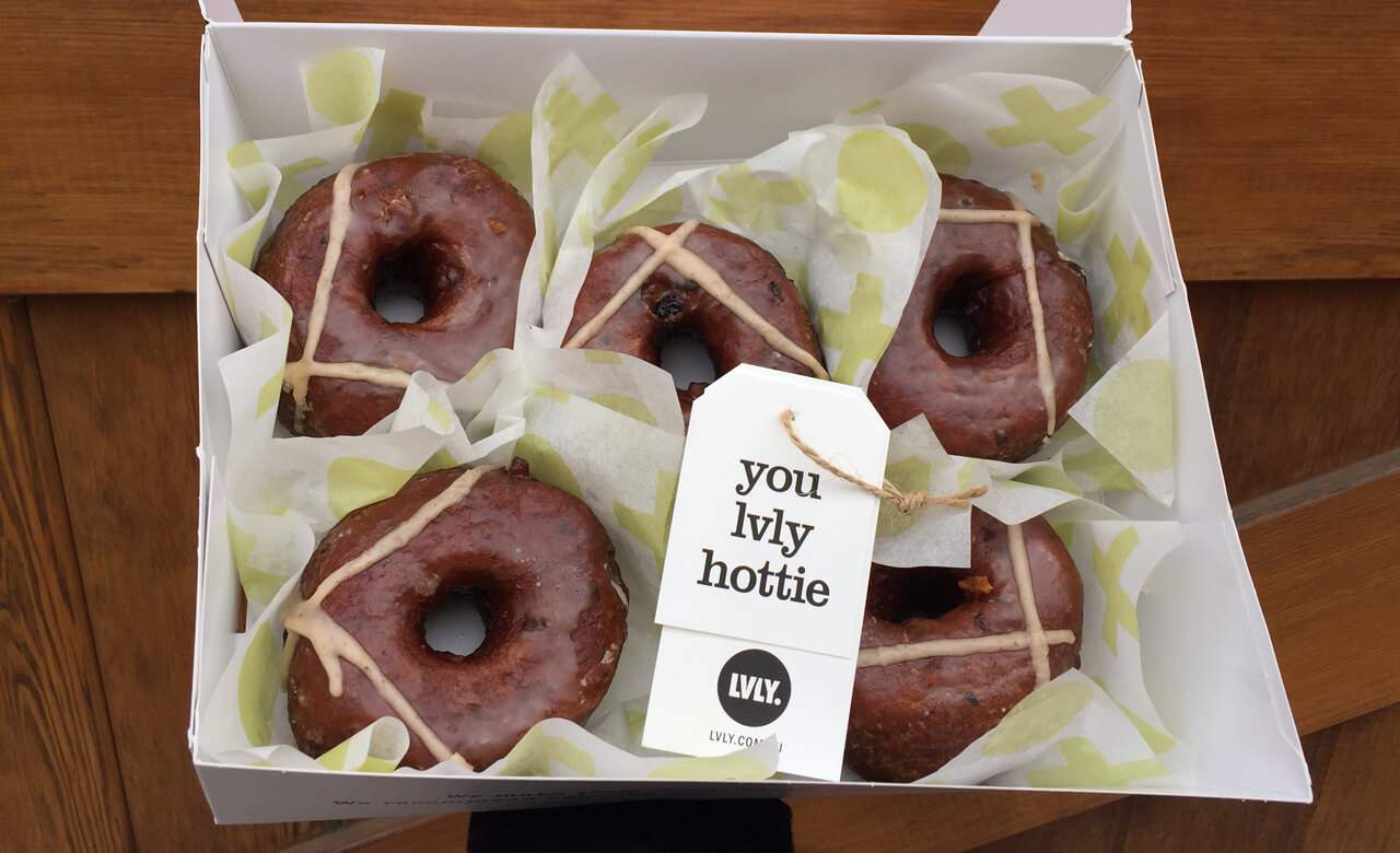 LVLY Is Delivering Shortstop Hot Cross Doughnuts to Your Door for Easter