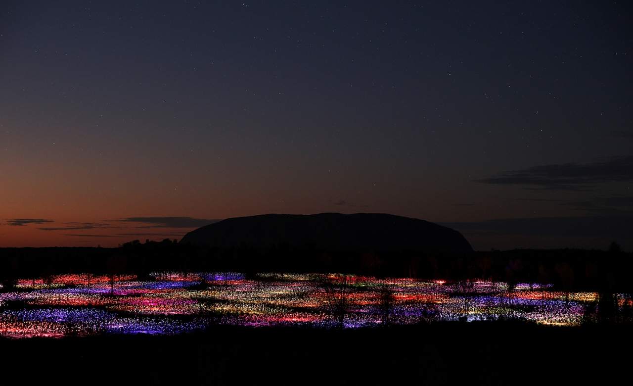 This Incredible Solar-Powered Installation Is Lighting Up Uluru