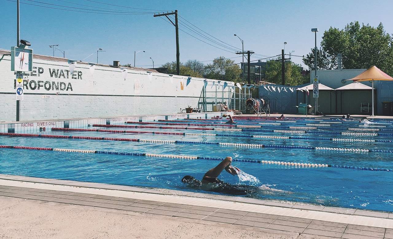 outdoor pool hardcore