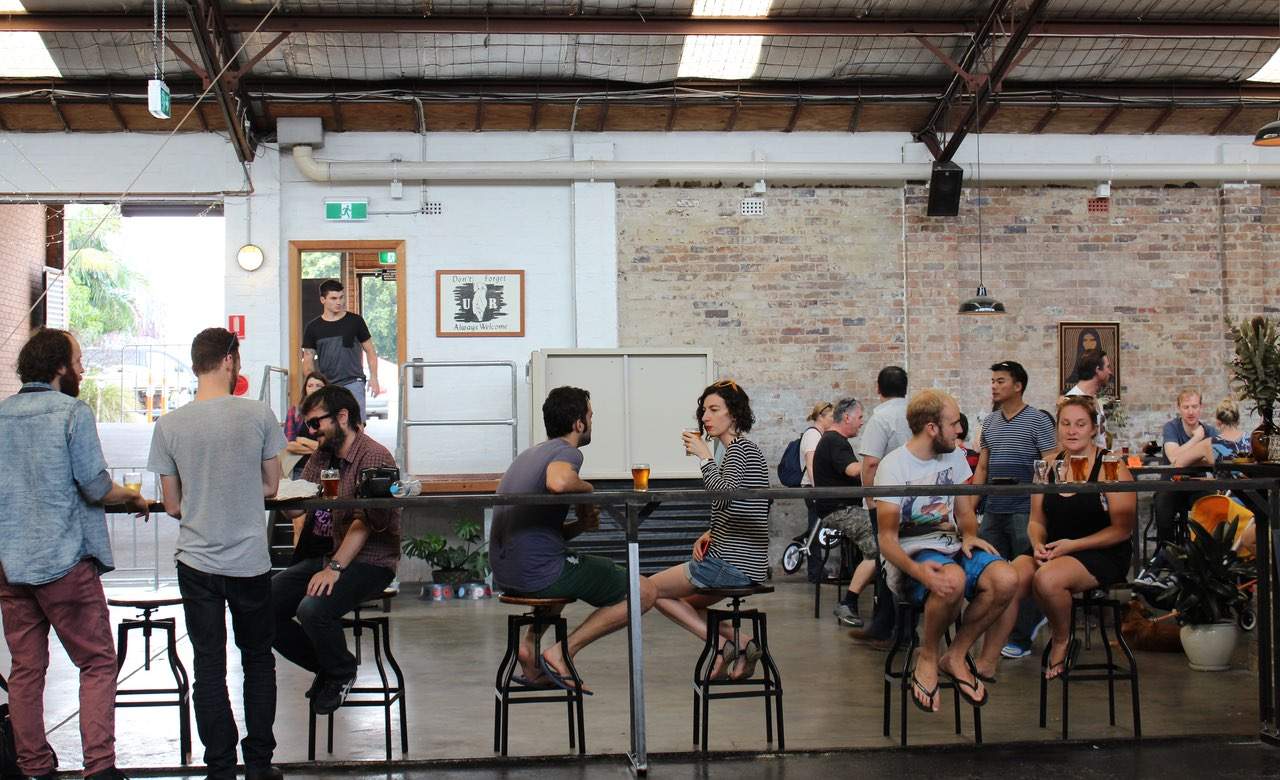 people drinking at The Grifter Brewing Co.