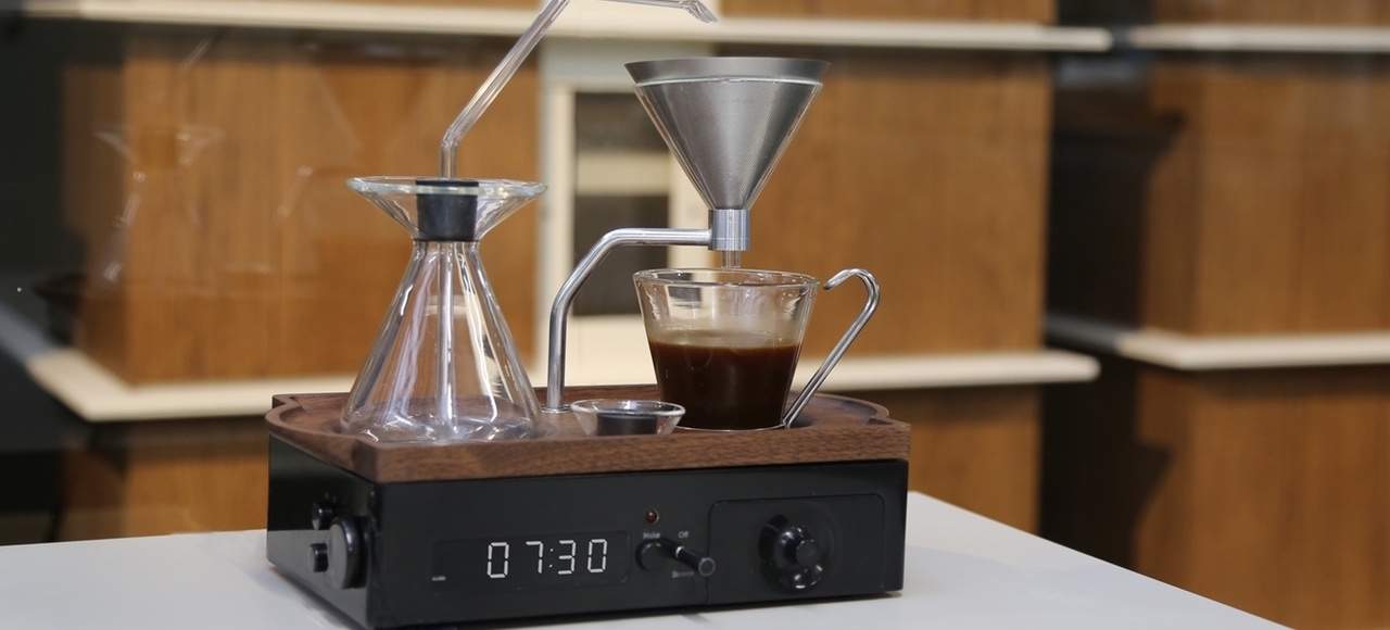 This Alarm Clock Wakes You Up by Brewing a Cup of Coffee