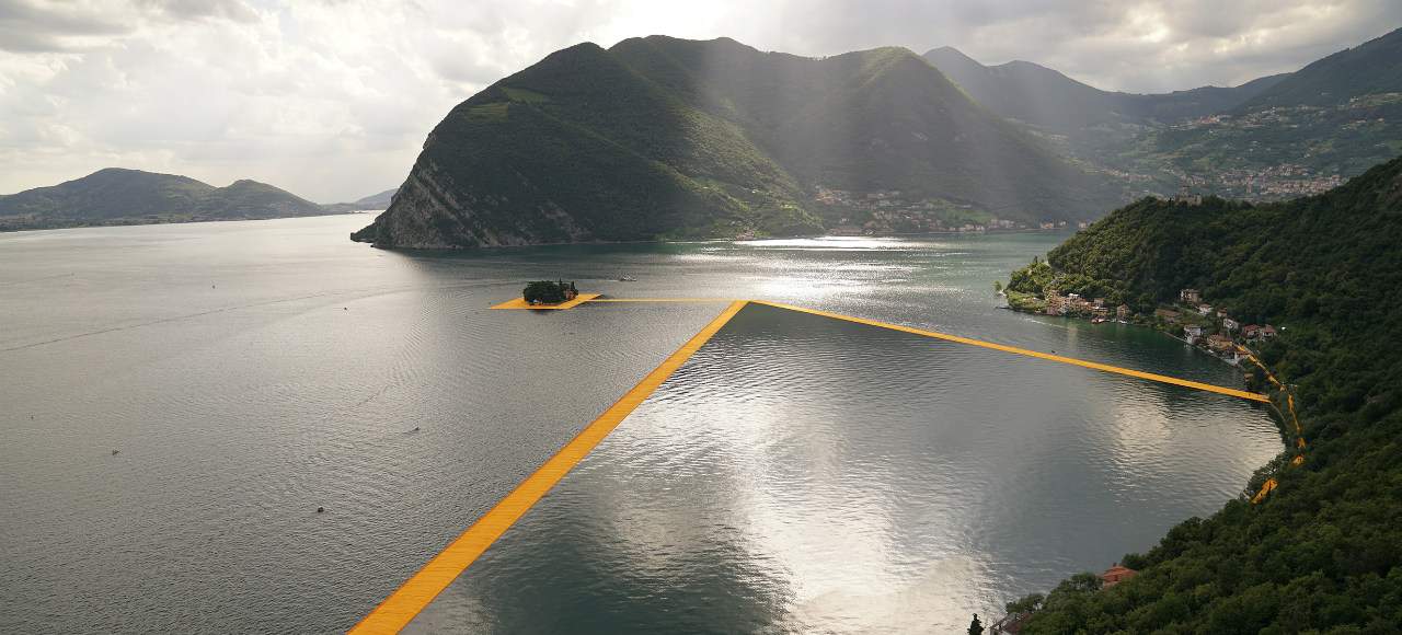 This Incredible Public Installation Lets You Walk on Water Across an Italian Lake